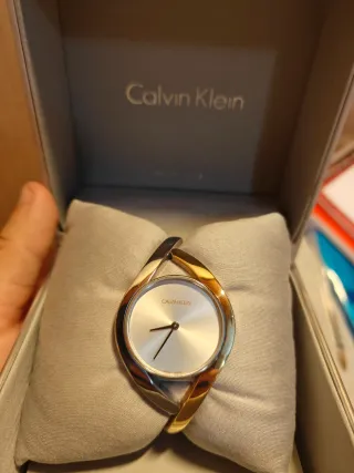 Reloj Calvin Klein Elegante Original Dorado/Plata