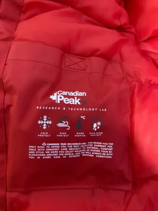 Chaqueta Canadian Peak niño 12 años Roja