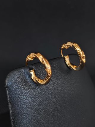 Pendientes oro 18k tipo aro pequeño051-04-00416