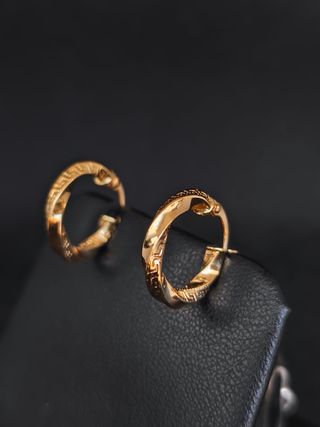 Pendientes oro 18k tipo aro pequeño051-04-00416