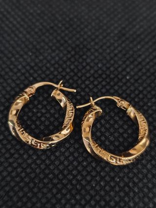 Pendientes oro 18k tipo aro pequeño051-04-00416