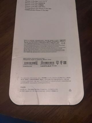 Custodia Apple in silicone per iPhone 11 Pro Max