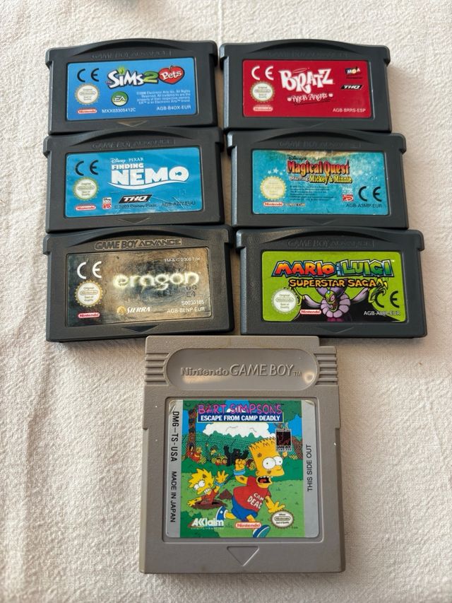 GBA SP y DS con juegos