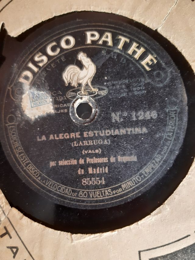 Lote discos antiguos pizarra 