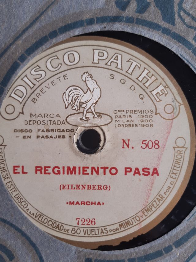 Lote discos antiguos pizarra 