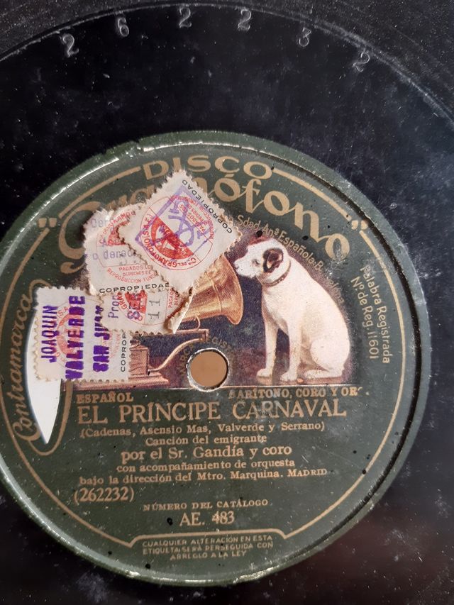 Lote discos antiguos pizarra 