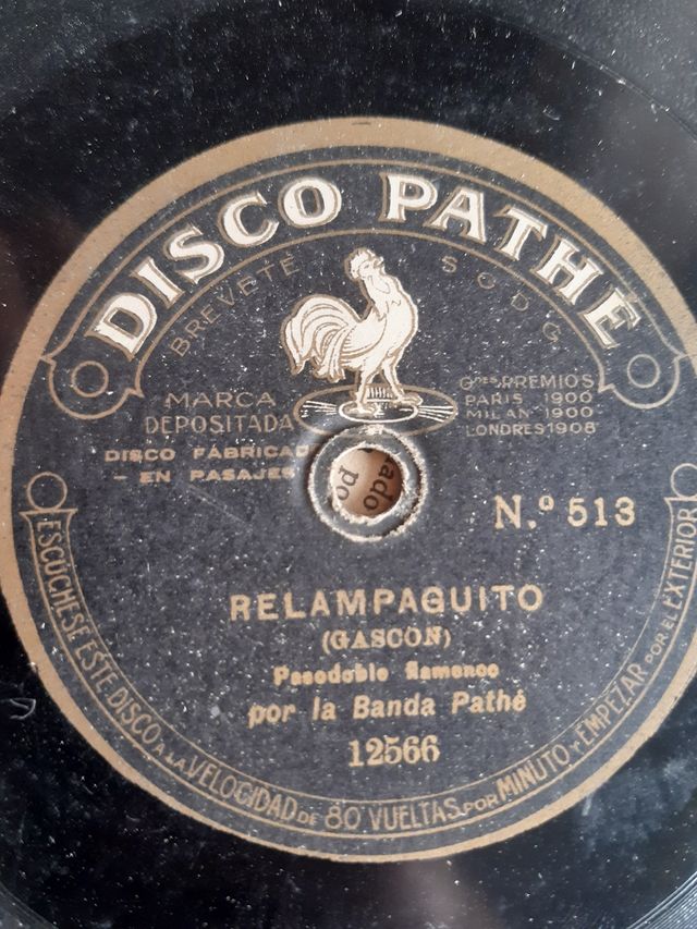 Lote discos antiguos pizarra 