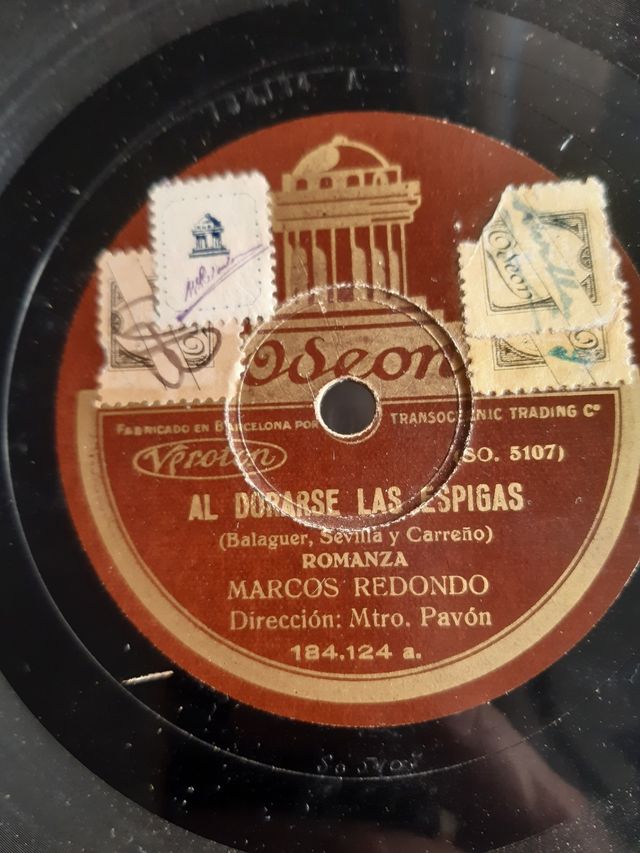 Lote discos antiguos pizarra 