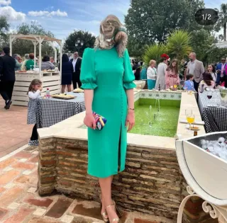 Vestido verde de fiesta LADY PIPA 