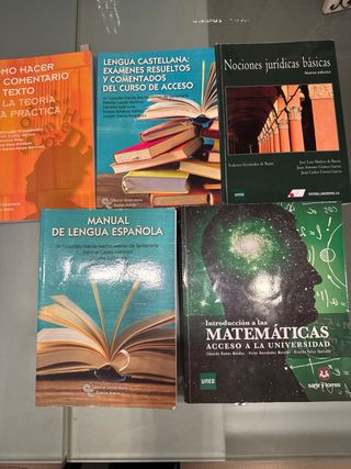 libros curso de acceso a la universidad +25 años