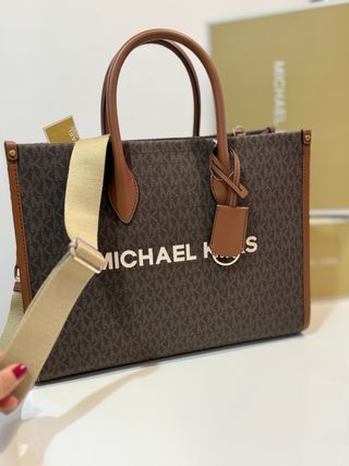 Bolso Michael Kors Marrón y Dorado