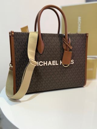 Bolso Michael Kors Marrón y Dorado