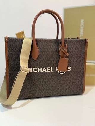Bolso Michael Kors Marrón y Dorado