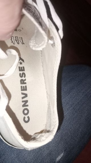 Converse Bianche Platform Tg. 37