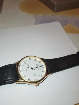 Reloj La Vida En Un Xip Dorado