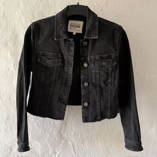 Chaqueta vaquera Zara negra adolescente