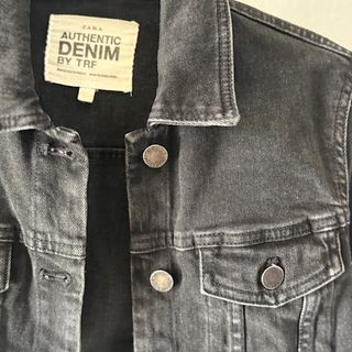 Chaqueta vaquera Zara negra adolescente