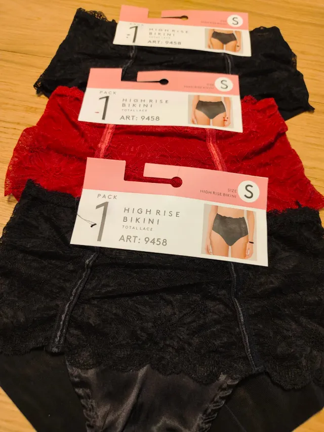 Lote 3 braguitas bikini talla S