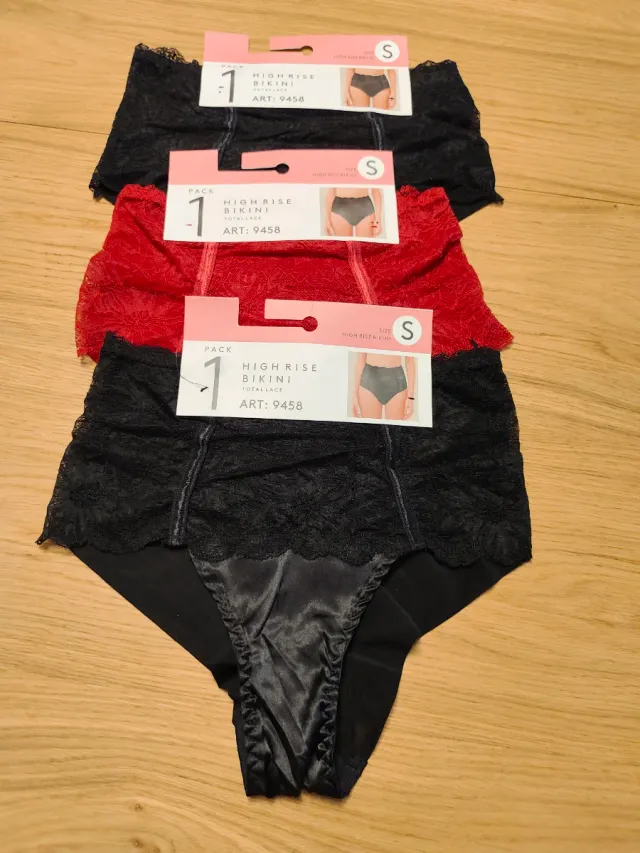 Lote 3 braguitas bikini talla S