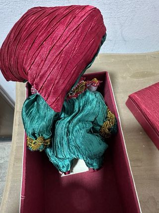 Bambola ceramica vestito giullare