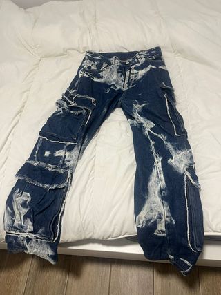 Pantalón Cargo Uniplay Ancho Bicolor 