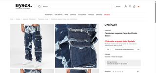 Pantalón Cargo Uniplay Ancho Bicolor 