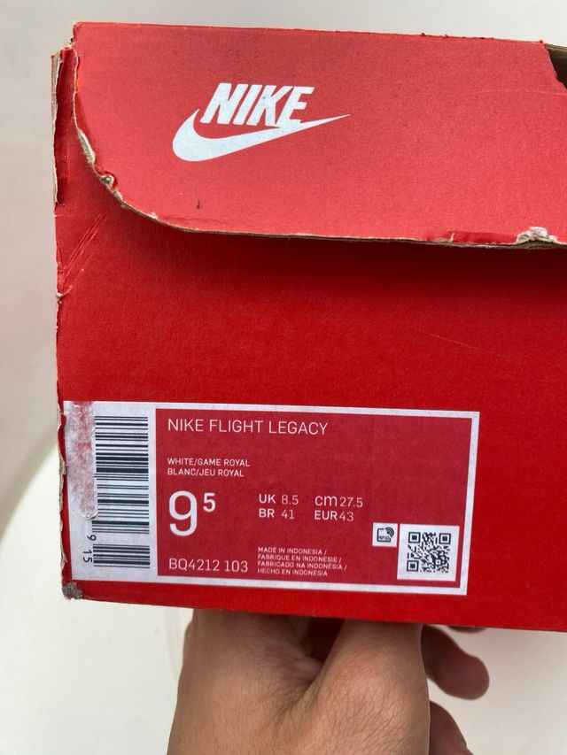 Nike Flight Legacy Blancas y Azules Talla 43