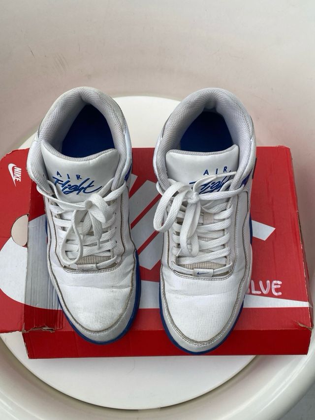 Nike Flight Legacy Blancas y Azules Talla 43