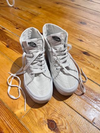 Vans plataforma blancas mujer talla 35