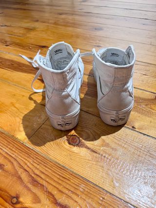 Vans plataforma blancas mujer talla 35