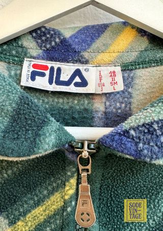 Polar Fila cuadros verde y amarillo