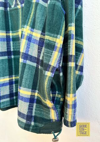 Polar Fila cuadros verde y amarillo
