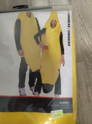 Disfraz Banana Talla Única Unisex  súper divertido