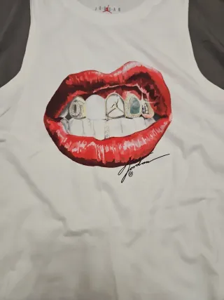 Camiseta Jordan Mujer Estampado Labios