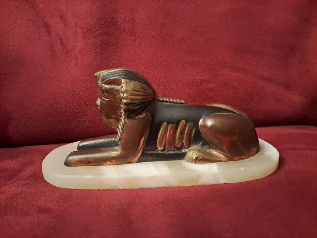 Sfinge Egiziana Bronzo e Onice