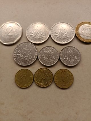 Lote monedas francesas antiguas