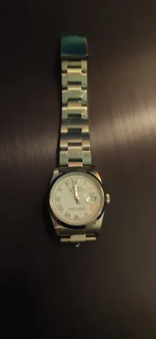 Rolex Oyster Perpetual Datejust Plata/Blanco