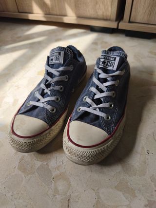 Zapatillas Converse Azul y Blanco Talla 38