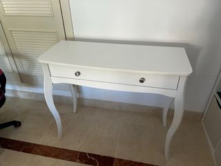 Escritorio recibidor blanco madera