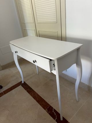 Escritorio recibidor blanco madera