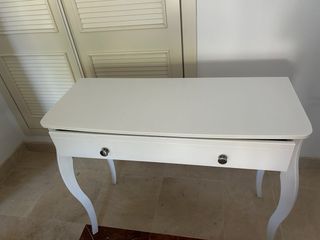Escritorio recibidor blanco madera