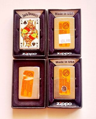Set 4 Accendini ZIPPO Originali made in usa.