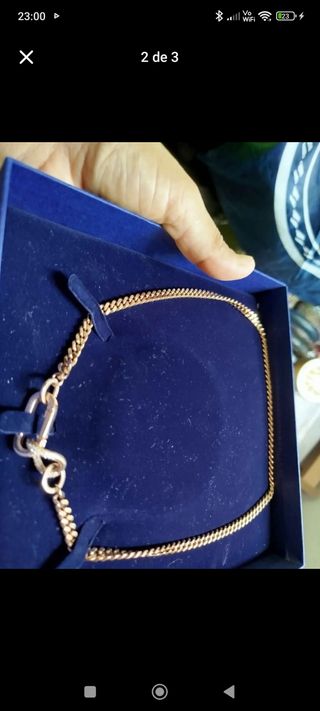 Collar Sharoski Bañado en Oro para Hombre