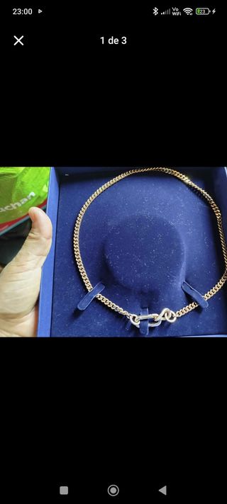 Collar Sharoski Bañado en Oro para Hombre
