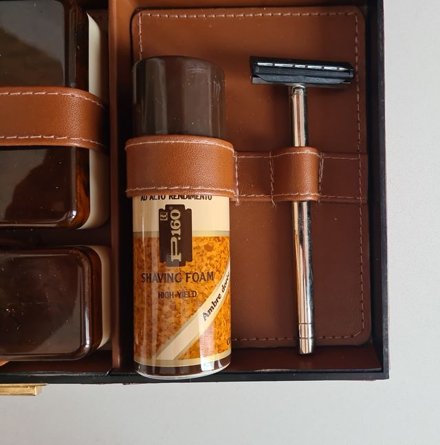 Trousse da viaggio vintage similpelle