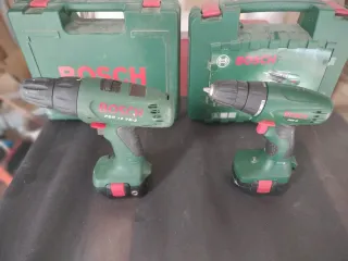Taladros Bosch PSR 12 VE-2 y PSR 12 bate.de litio.