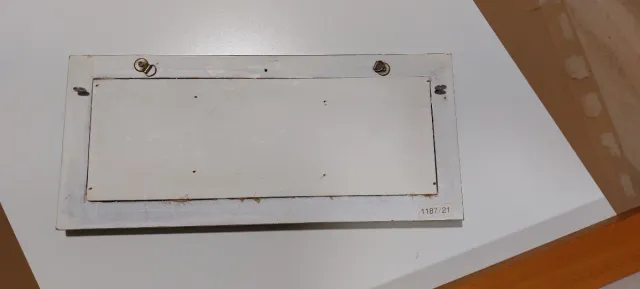 Cuadro artesanal madera y yute. 30x13cms