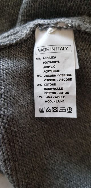 Maglione uomo collo alto con zip grigio