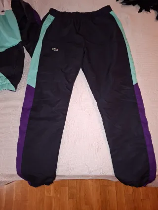 Chándal Lacoste Negro y Morado