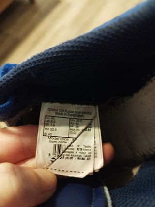 Zapatillas fútbol sala Ginka Talla 40